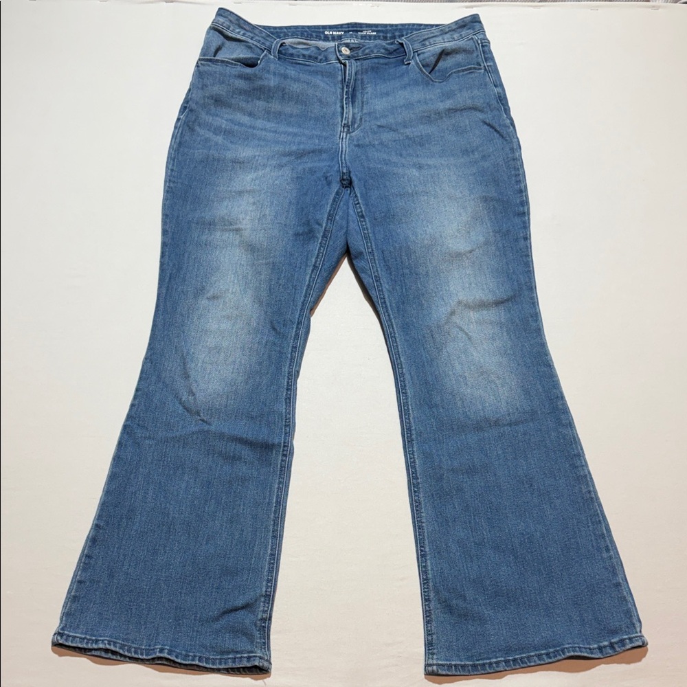 Women’s Old Navy Blue High Rise Wow Flare Jeans